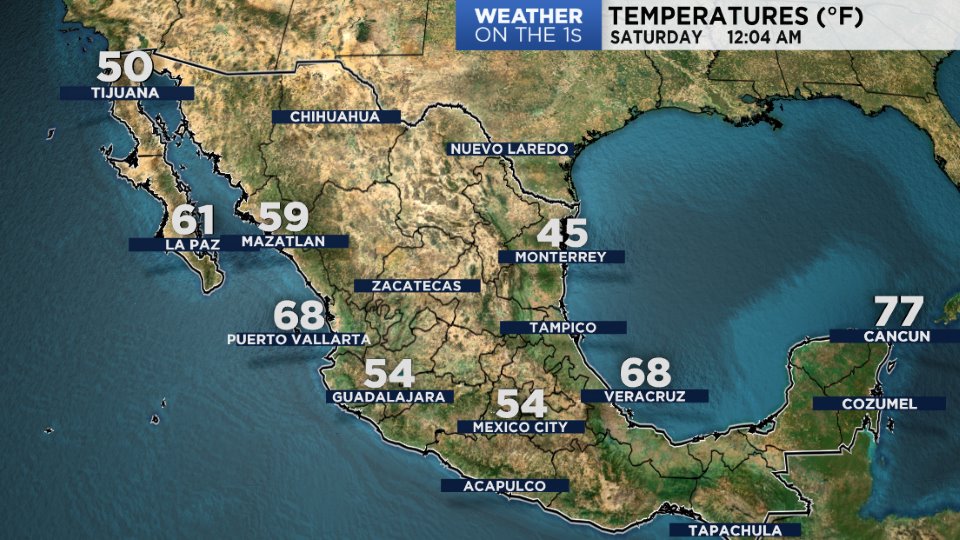Temps & Almanacs South TX / El Paso Spectrum News 1
